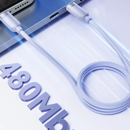 Cavo USB silicone viola velocità